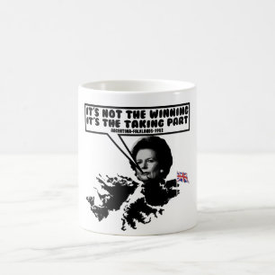 Lustiger Thatcher Falkland Tasse