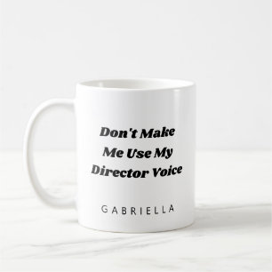 Lustiger Theaterregisseur Humor Zitat Personalisie Kaffeetasse