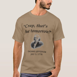 Lustiger Thomas Jefferson Unabhängigkeitstag USA G T-Shirt