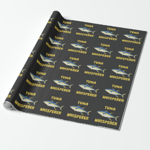 Lustiger Thunfisch-Flüsterer-Angler Geschenkpapier