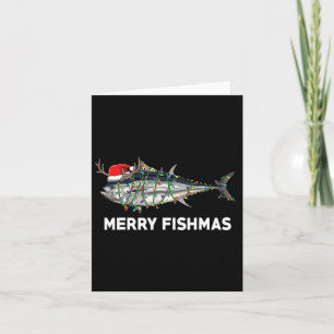 Lustiger Thunfisch Weihnachten Santa Claus Xmas Fi Karte