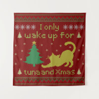 Lustiger Thunfisch-Weihnachts-Kater – Hässlicher X