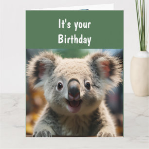 Lustiger Tier Humor Koala Koality Spaß  Karte