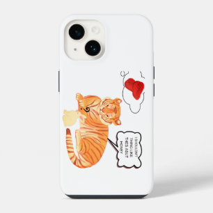Lustiger Tiger & Bunny-Dilemma – Süße Tier-Comic-D iPhone 14 Hülle