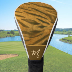 Lustiger Tiger mit individuellem Namen im Animal-P Golf Headcover