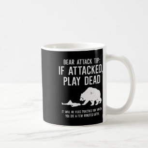 Lustiger Tipp für Bärenangriff beim Zelten, Wander Kaffeetasse