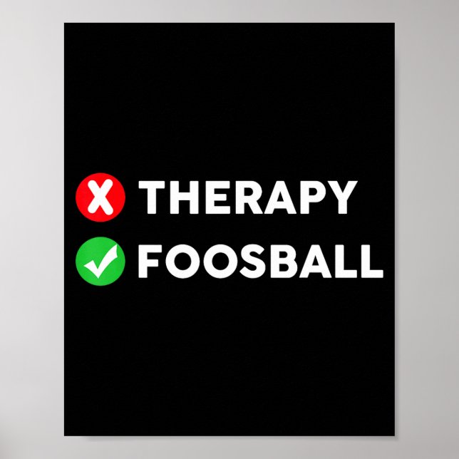 Lustiger Tischfußball Liebhaber  Poster (Vorne)