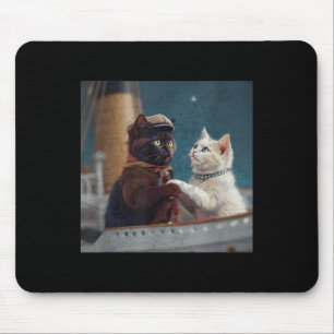 Lustiger Titanic-Film Katzen-Meme Rms Kreuzfahrtsc Mousepad