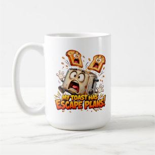 Lustiger Toaster – Mein Toast hat Fluchtpläne Kaffeetasse
