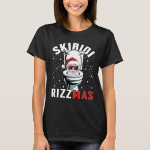 Lustiger Toiletten-Weihnachtsmann Skibidi Rizzmas T-Shirt