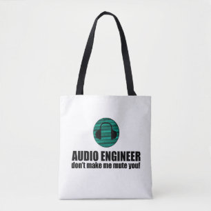 Lustiger Toningenieur sagt Audiotechnik