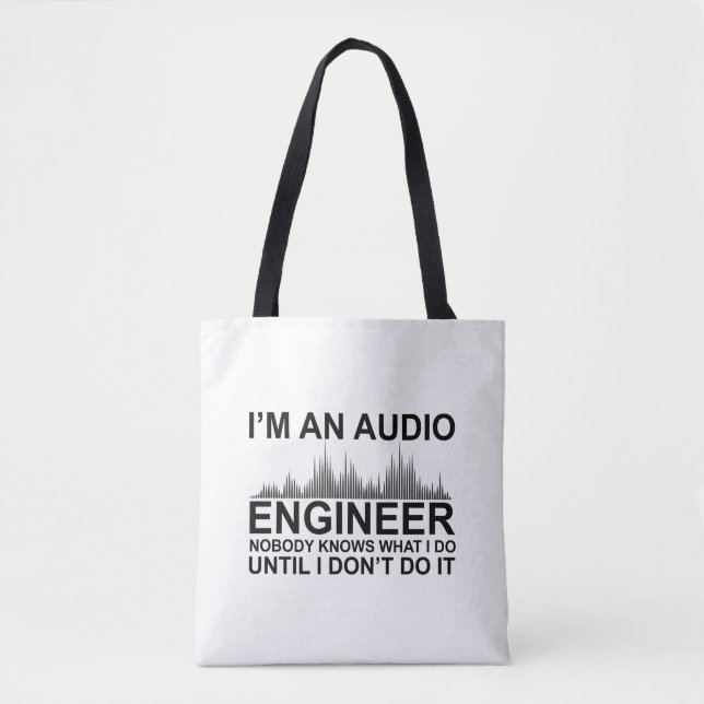 Lustiger Toningenieur sagt Tontechnik (Vorderseite)