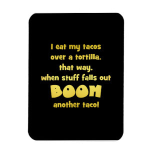 Lustiger Tortilla-Boom-Witz Magnet