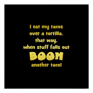 Lustiger Tortilla-Boom-Witz Poster