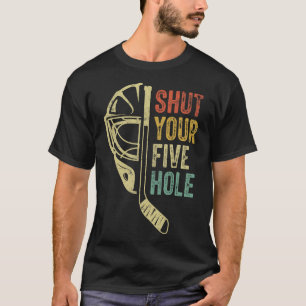 Lustiger Torwart beim Eishockey - Schließe Dein Fü T-Shirt