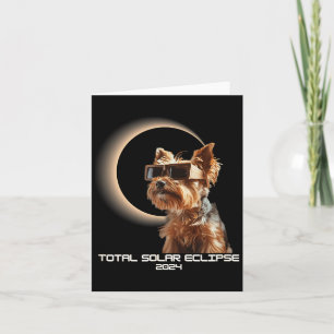 Lustiger totaler Sonnenfinsternis Yorkshire Terrie Karte