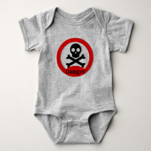 Lustiger Totenkopf-Baby-Body Baby Strampler