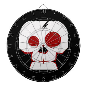 Lustiger Totenkopf-Cartoon-Monster Dartscheibe