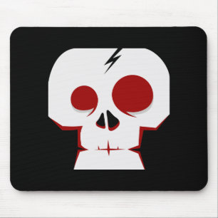 Lustiger Totenkopf-Cartoon-Monster Mousepad