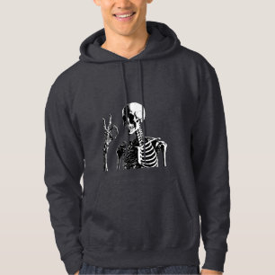 lustiger Totenkopf Hoodie