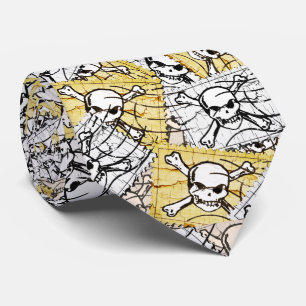 Lustiger Totenkopf Krawatte
