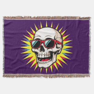 **Lustiger Totenkopf mit Sonnenbrille – Cartoon la Decke