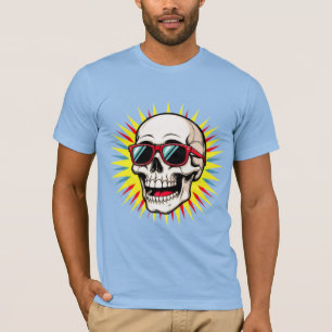 **Lustiger Totenkopf mit Sonnenbrille – Cartoon La T-Shirt