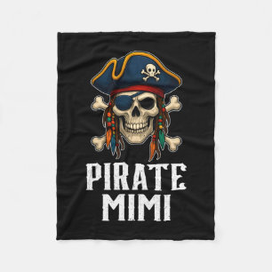 Lustiger Totenkopf-Pirat mimi Jolly Roger Kreuzkno Fleecedecke