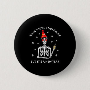 Lustiger Totenkopf, wenn du innerlich tot bist, ab Button