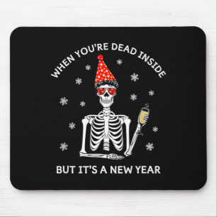 Lustiger Totenkopf, wenn du innerlich tot bist, ab Mousepad