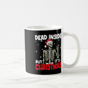 Lustiger Toter im Inneren, aber es ist Weihnachten Kaffeetasse