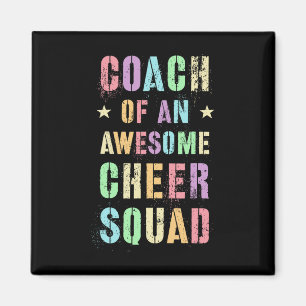 Lustiger Trainer eines großartigen Cheer-Squad-Tra Magnet