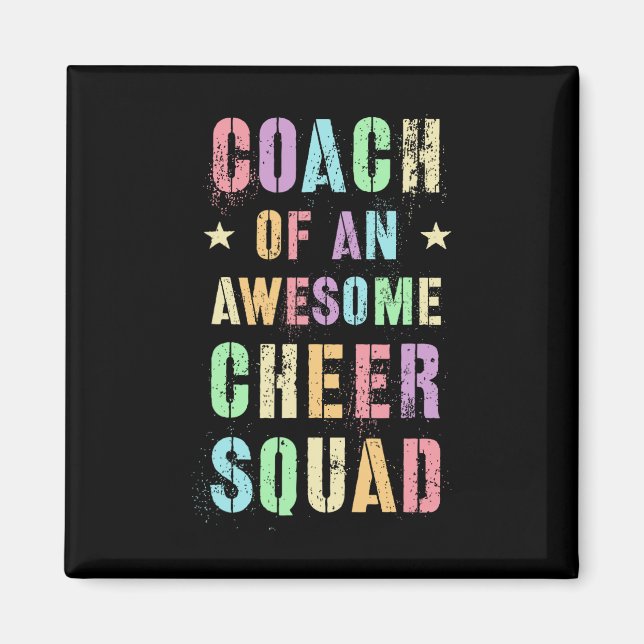 Lustiger Trainer eines großartigen Cheer-Squad-Tra Magnet (Vorne)