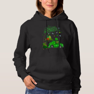 Lustiger Traktor Gnom Glücklicher St. Patrick Tag Hoodie