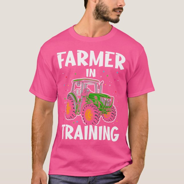 Lustiger Traktor Junge Bauer In Ausbildung Traktor T-Shirt (Vorderseite)