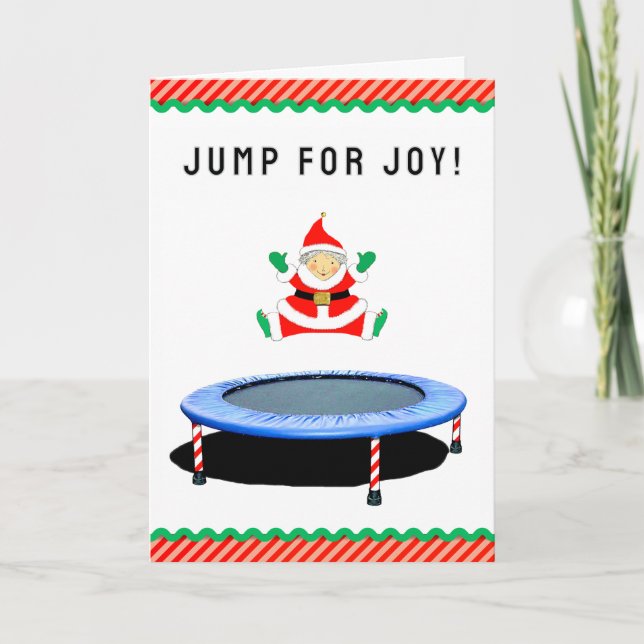 Lustiger Trampolin Weihnachten (Vorderseite)