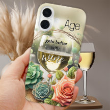 Lustiger Träumerischer Schicker Floraler Weißwein