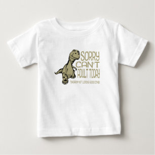 Lustiger trauriger Dinosaurier - nicht kann Baby T-shirt