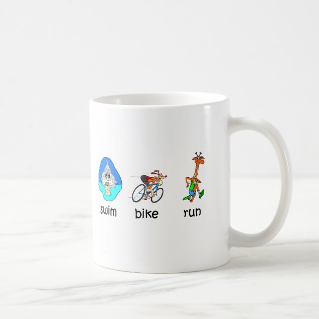 Lustiger Triathlon Kaffeetasse (Rechts)