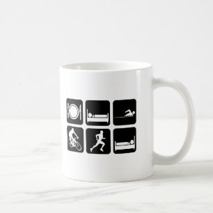 Lustiger Triathlon Tasse