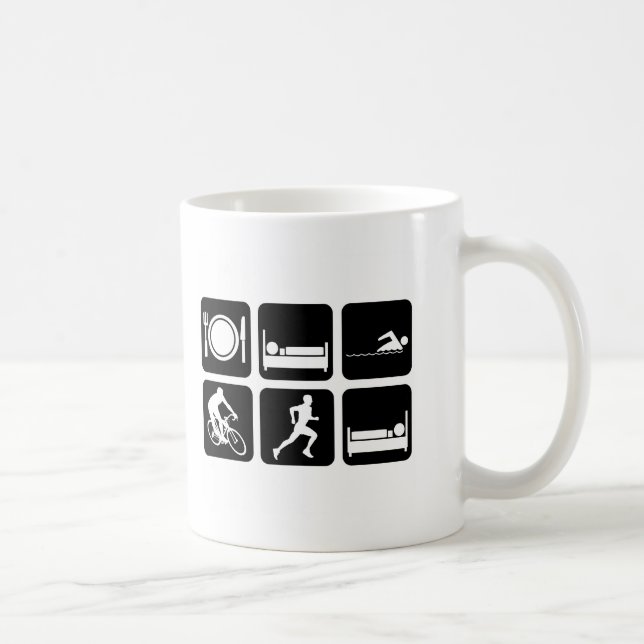 Lustiger Triathlon Tasse (Rechts)