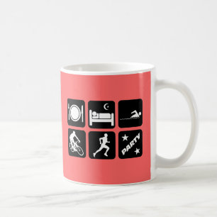 Lustiger Triathlon Tasse