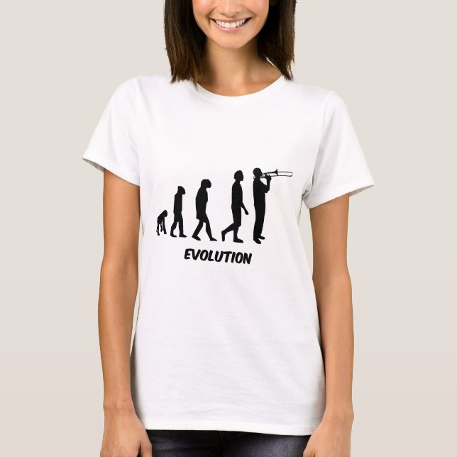 lustiger Trombonespieler T-Shirt (Vorderseite)