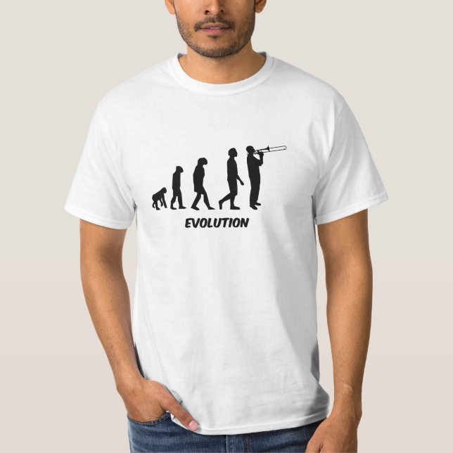 lustiger Trombonespieler T-Shirt (Vorderseite)