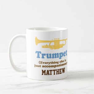 Lustiger Trompete-Witz-personalisierte Musik-Tasse Tasse