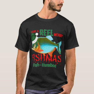 Lustiger Tropischer Angel-Weihnachtsmann Weihnacht T-Shirt