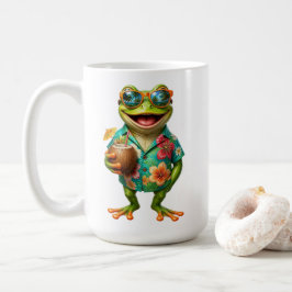 Lustiger tropischer Frosch Kaffeebecher | Cooler F Kaffeetasse