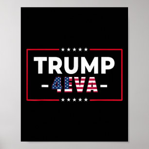 Lustiger Trump 4eva Forever Frauen 47. Amerikanisc Poster