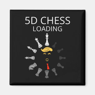 Lustiger Trump 5d Schach lädt sarkastischen politi Magnet