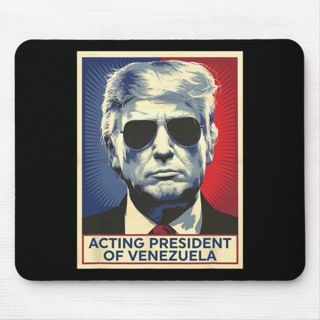 Lustiger Trump als Präsident von Venezuela _1  Mousepad (Vorne)